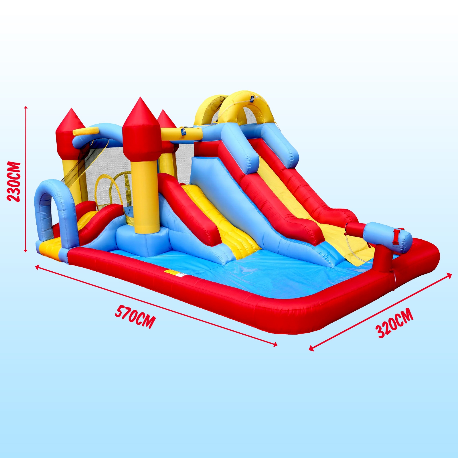 jumping castle waterslide