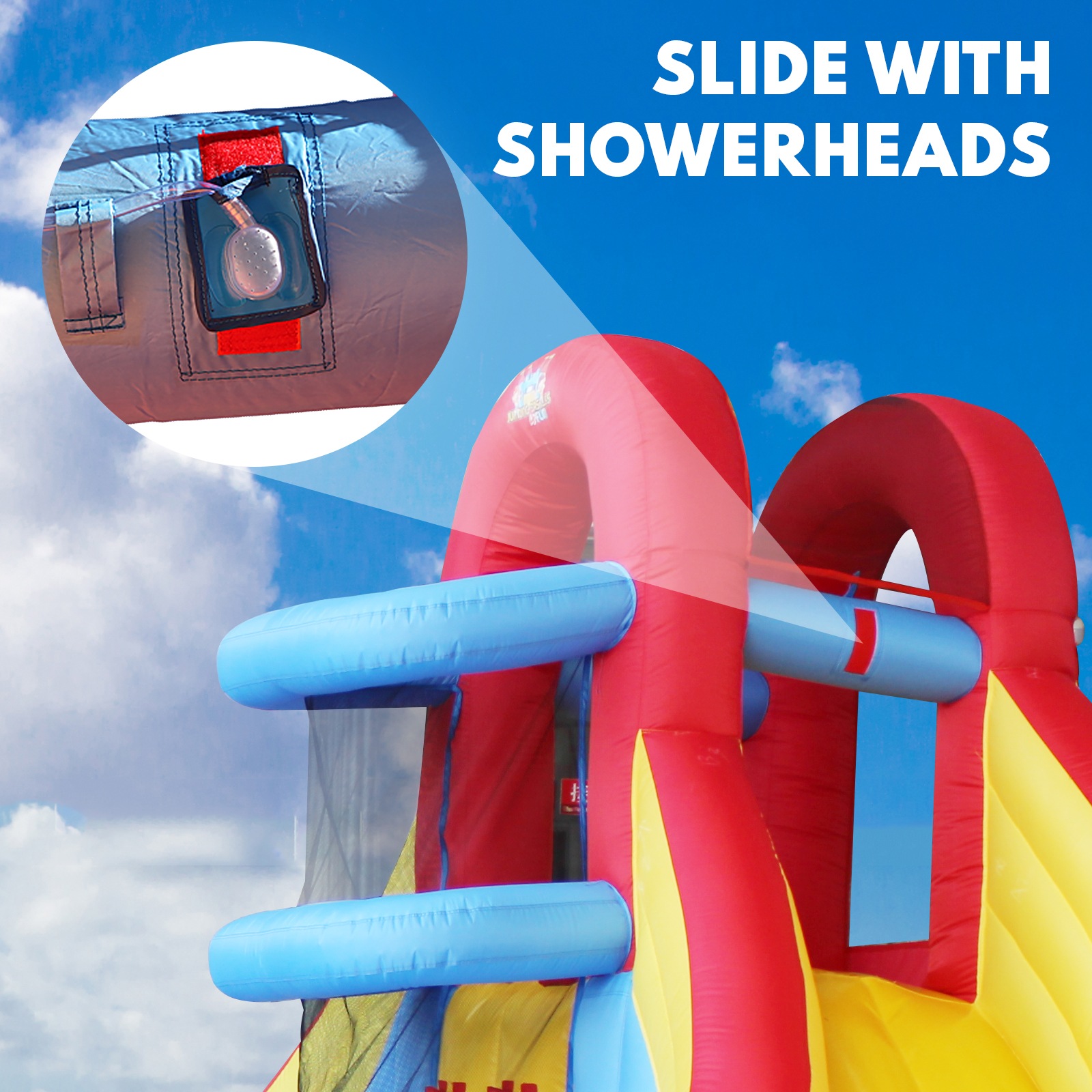 jumping castle waterslide