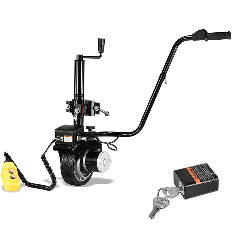 NEW 12V Electric Motorised 8" Jockey Wheel 350W 3500KG Trailer Remote