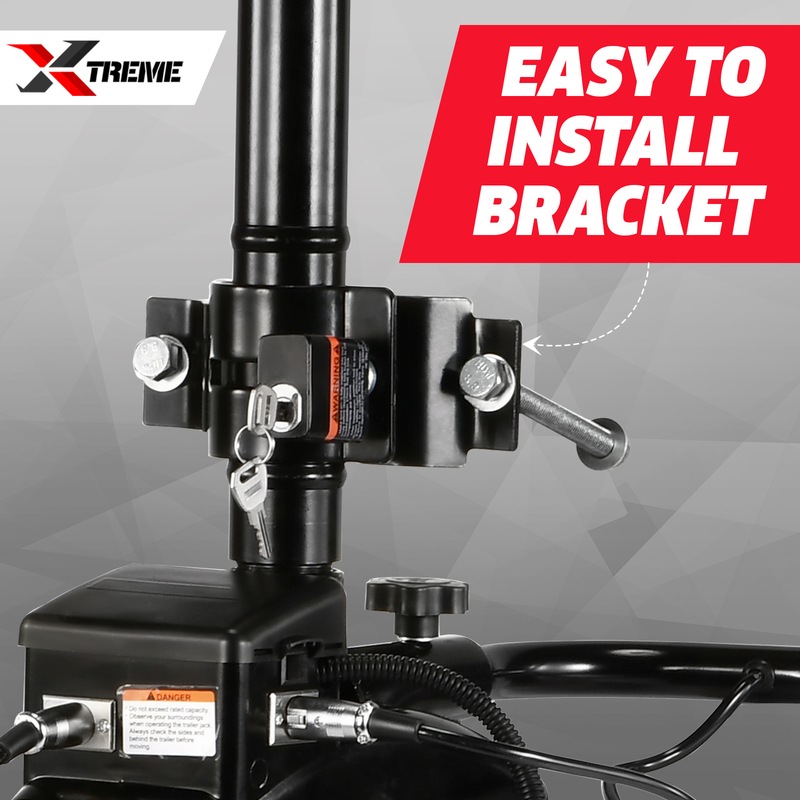 NEW 12V Electric Motorised 8" Jockey Wheel 350W 3500KG Trailer Remote