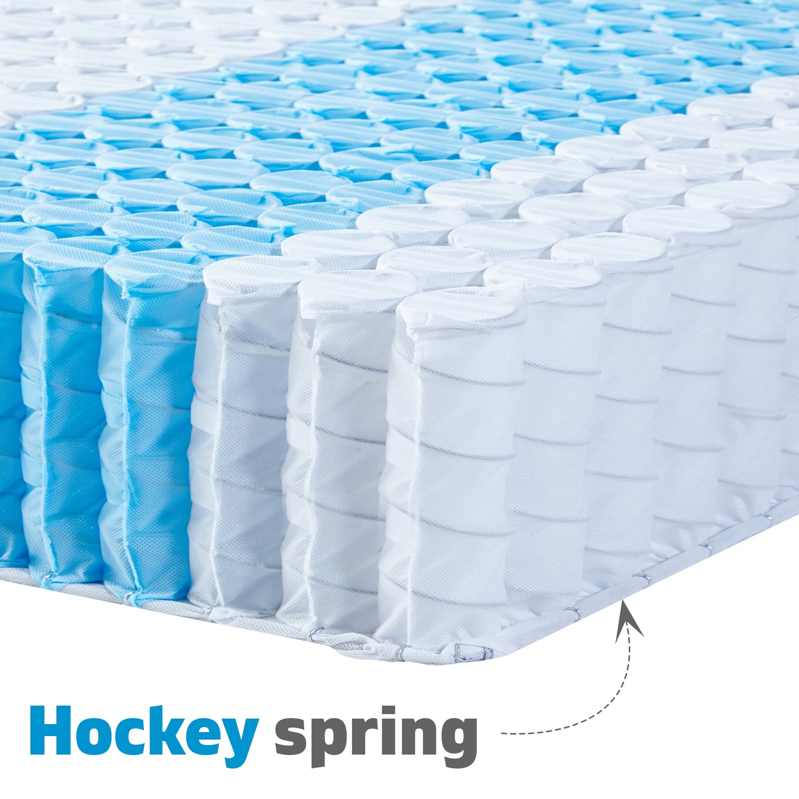 Queen Mattress with 9zone Independent Pocket Spring and High Resilience