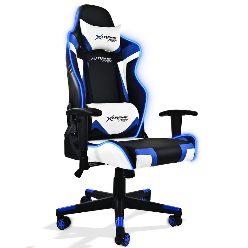 Xtreme Racing Gaming Office Chair LED Seat RGB PU Leather Computer