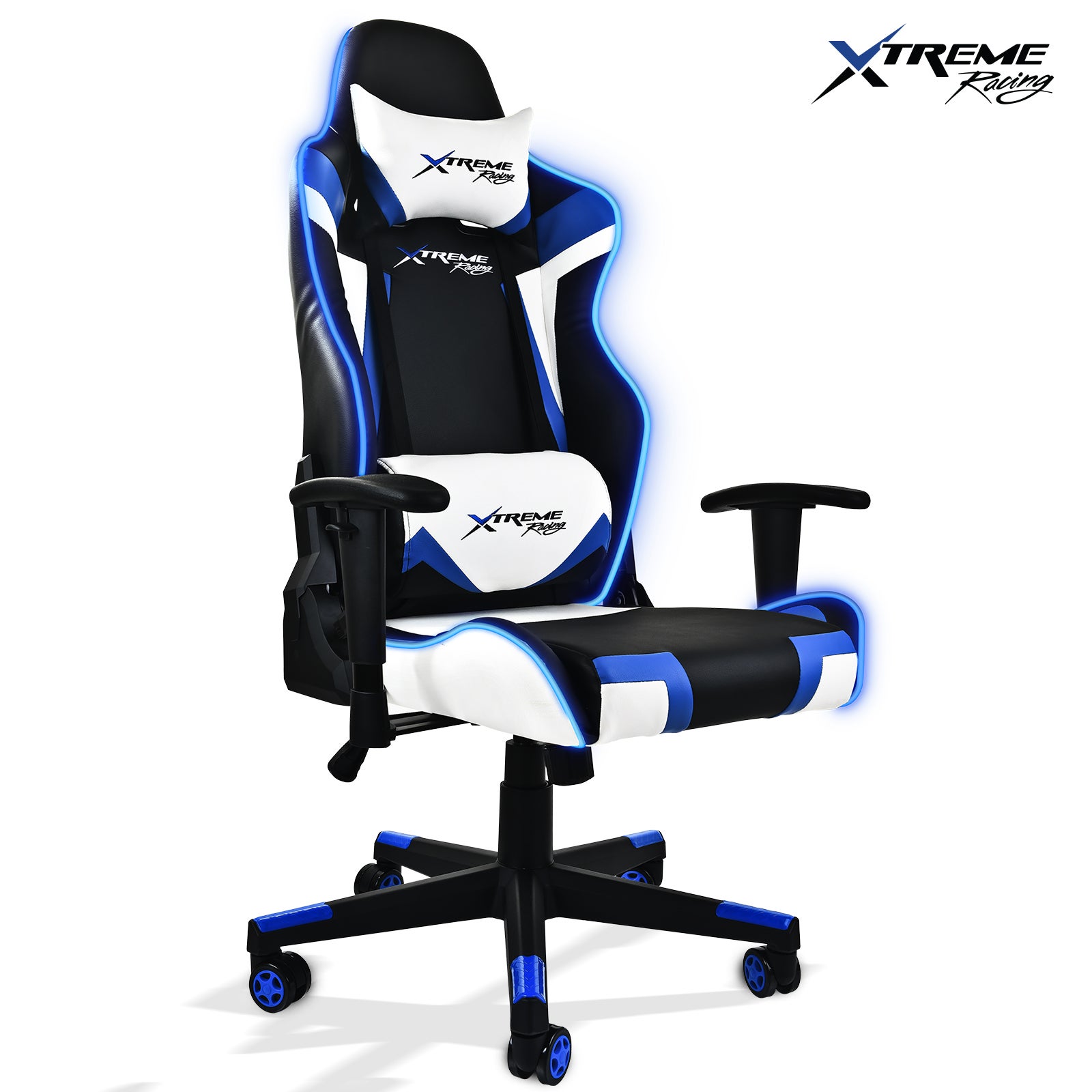 Xtreme Racing Gaming  Office Chair LED Seat  RGB PU Leather 
