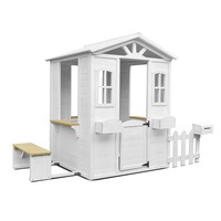 Lifespan Kids Teddy Cubby House with White Picket Fence