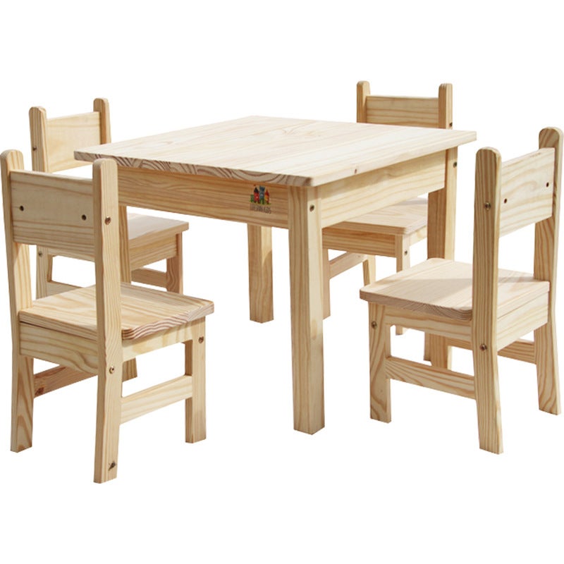 Wooden Kids Table and Chair Set with Rounded Edges | Buy ...