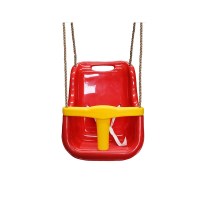 Red Baby Swing Seat Bucket Style + Rope Extensions