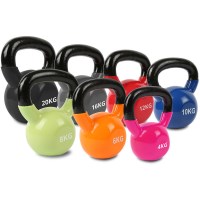 Vinyl Dipped Colour Coded Kettlebell Set 4 to 20kg