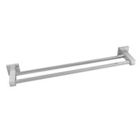 Ottimo Square Chrome Double Towel Rail 800mm Stainless Steel