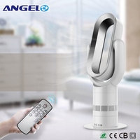 ANGELO Floor Cool hot Bladeless Fan Heater Remote Control 9h Timer 10 Speed Rating Silent