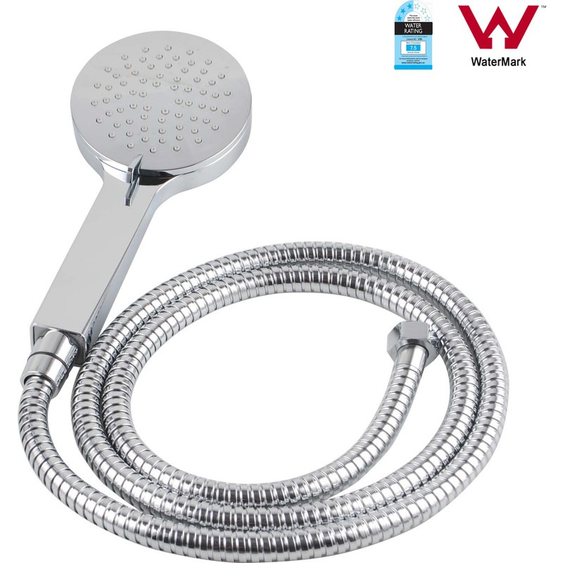 3 Functional Round Bathroom Handheld Shower Head w/ Hose Set Buy