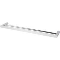 Round Stainless Steel Double Towel Rail Rack Bar in Chrome 600mm