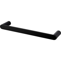 Stainless Steel Single Handle Towel Rail Ring Bar in Black 300mm