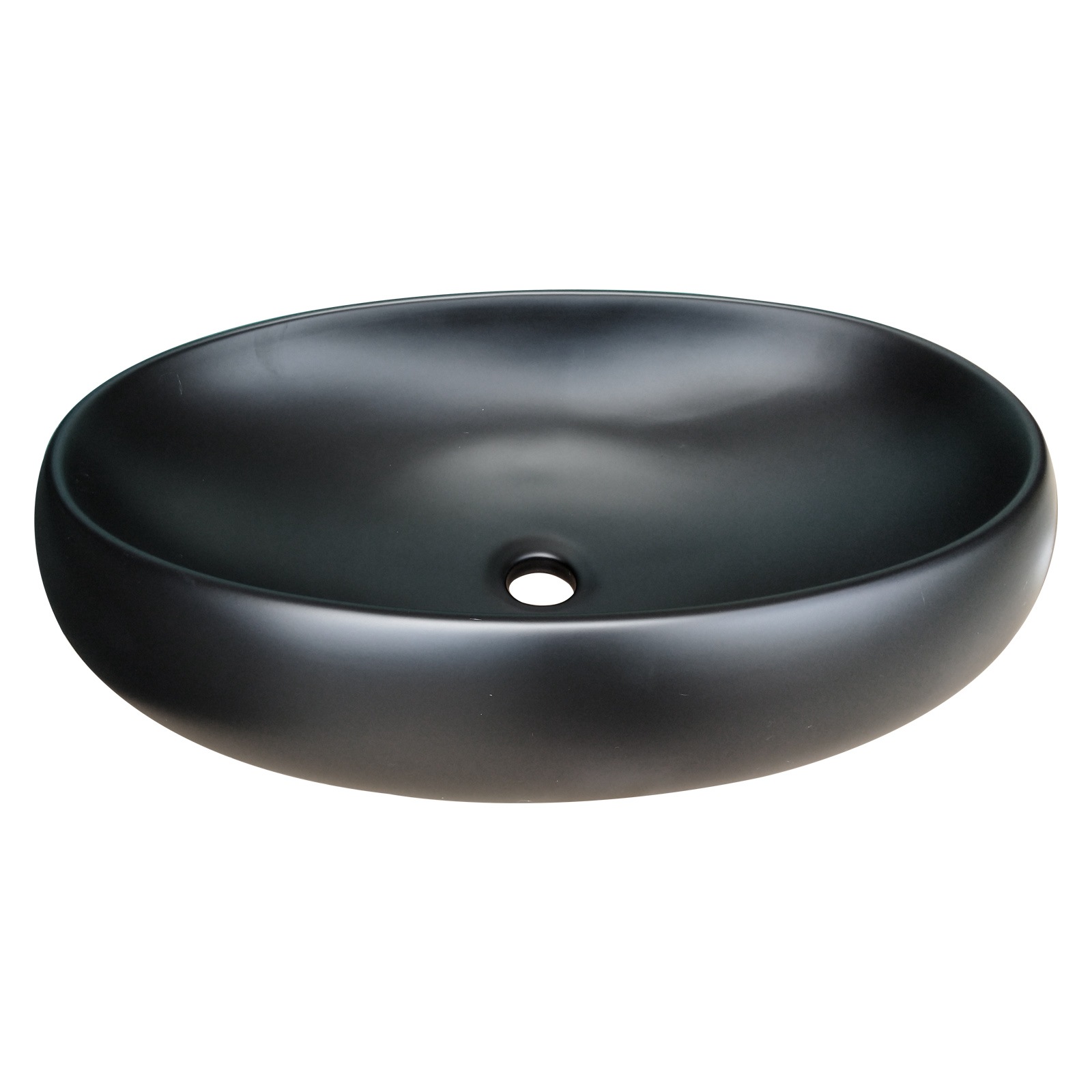 600*400*155mm Bathroom Oval Above Counter Matt Black Ceramic Wash Basin Buy Bathroom Basins