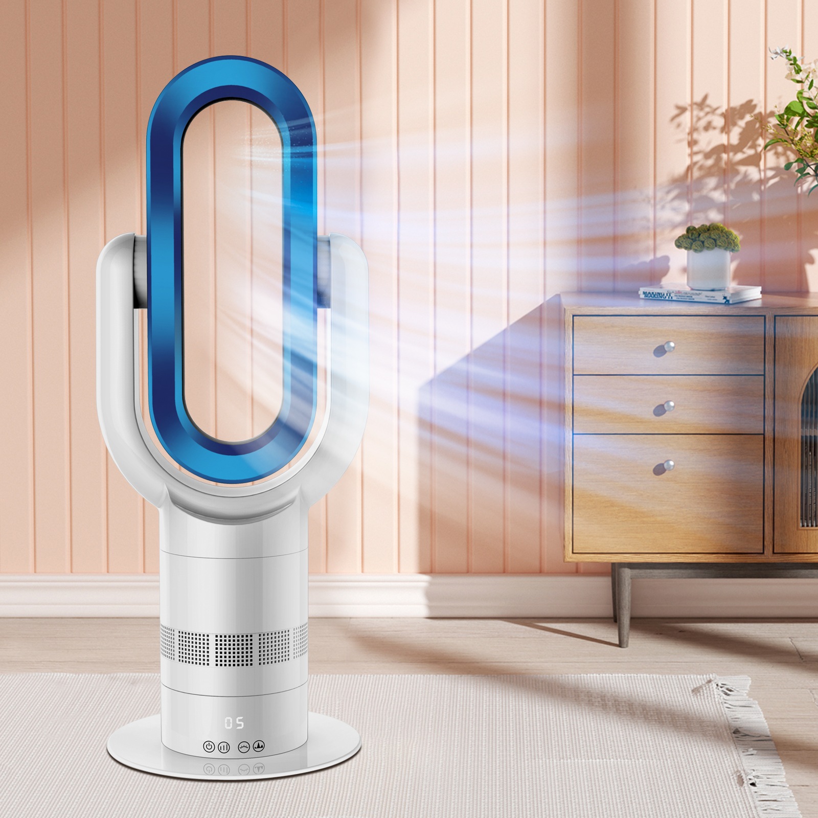 hot & cool bladeless fan