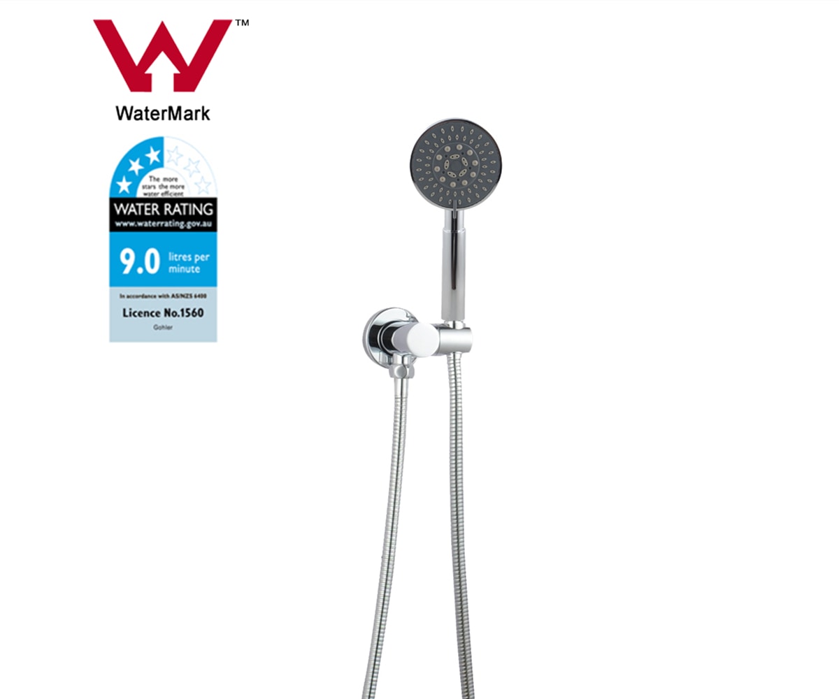 Luxury Bath Round Chrome Brass Rainfall Handheld Shower Set Watermark & WELS Buy Shower Heads
