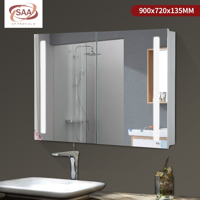 Pencil Edge LED Mirror Shaving with Mirror Touch Sensor Switch