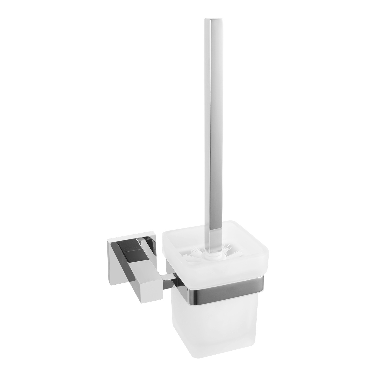 Luxury Bathroom Square Toilet Brush with Glass Holder Buy Toilet Brushes & Holders 176626