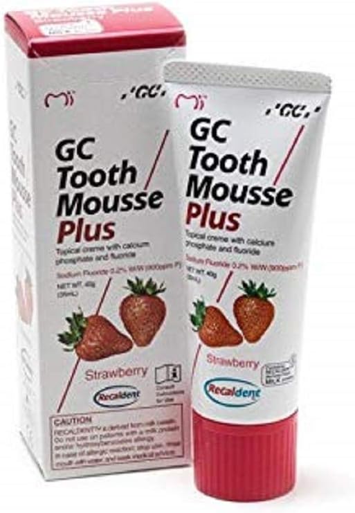 GC Tooth Mousse Plus Strawberry 40g Tube 1 Tube Recaldent Topical
