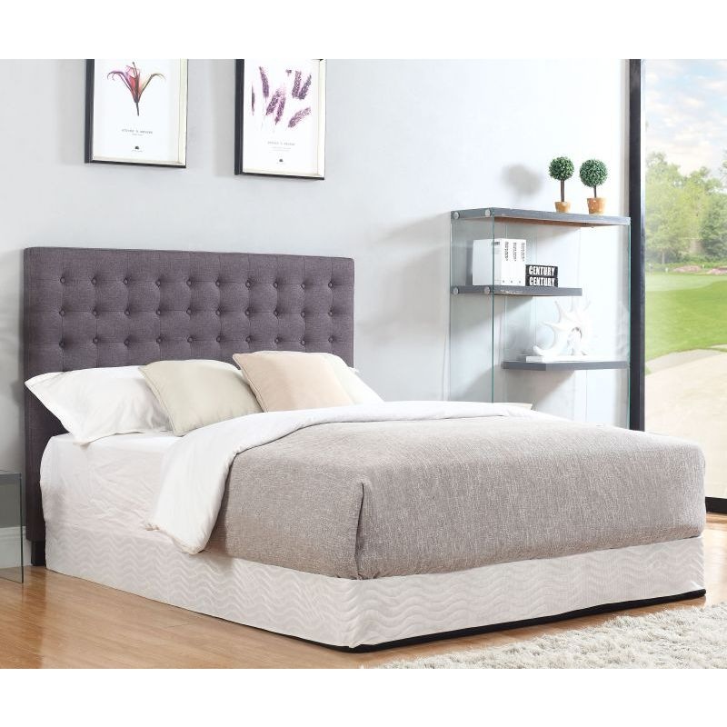 Cilantro King Size Linen Fabric Bed Head Charcoal Buy King Size