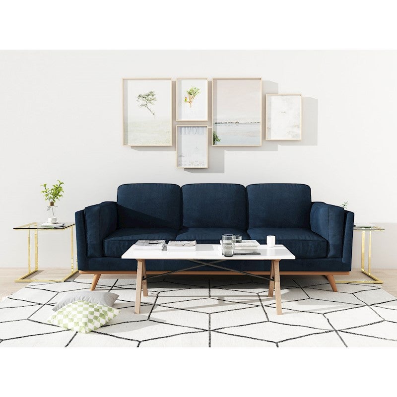 York Sofa 3 Seater Blue