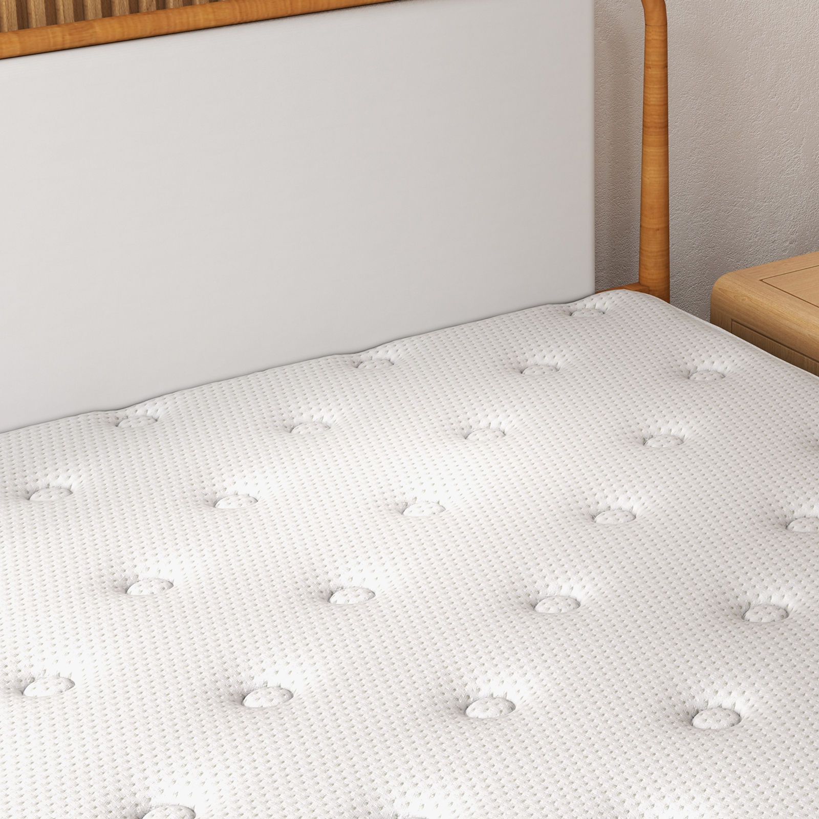 Milano Blu Mattress Hybrid Memory Foam Bonnell Spring Design Medium