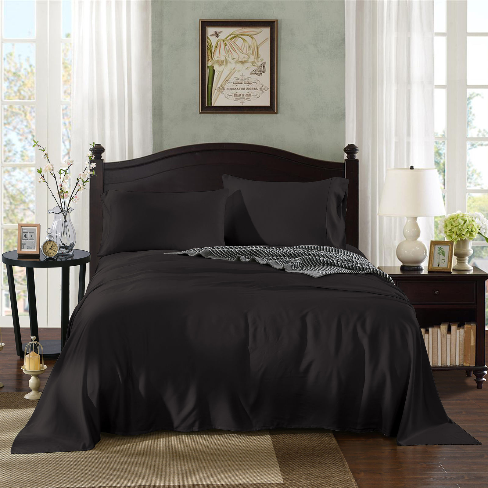3 Pce 250TC Polyester Cotton Sheet Set SINGLE
