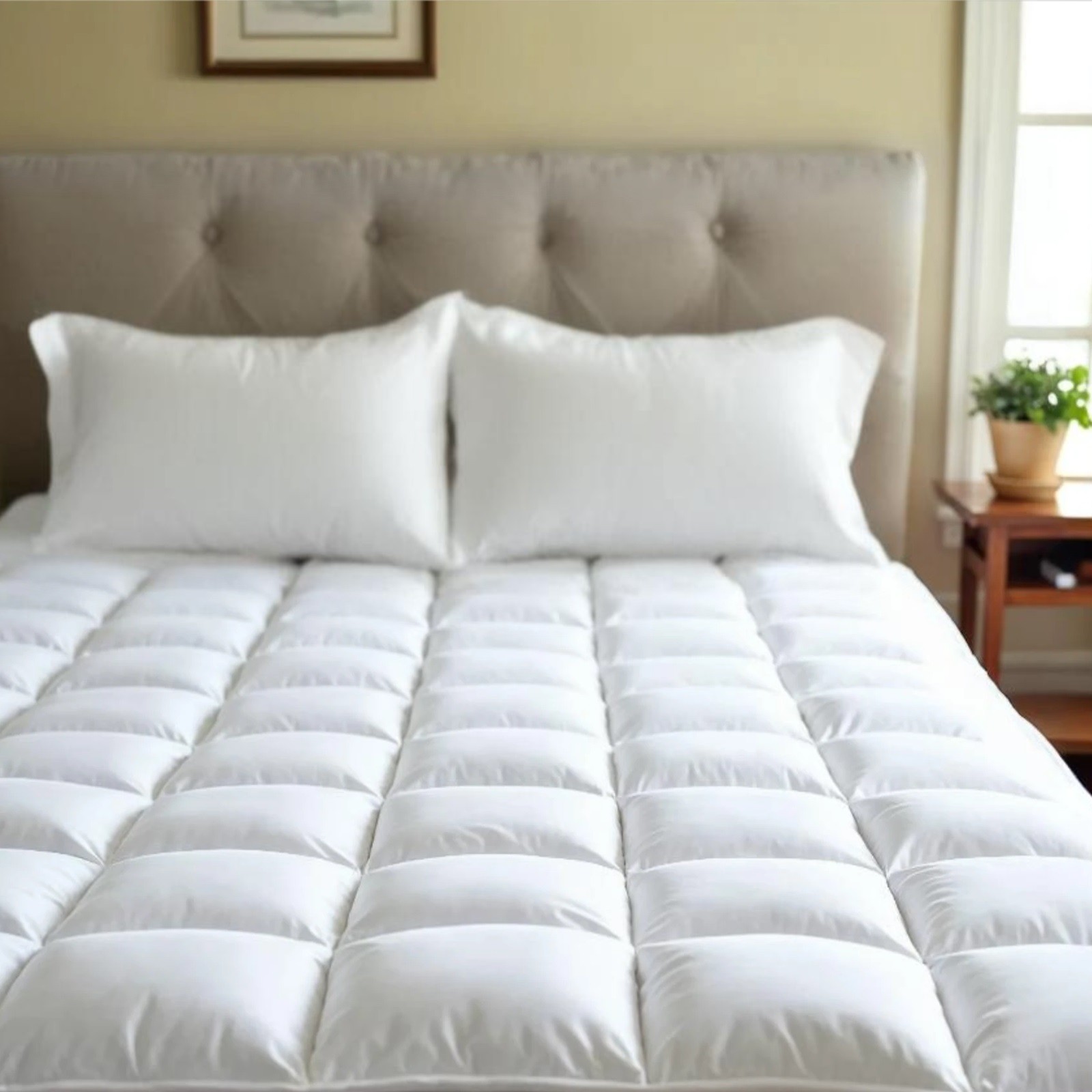 Royal Comfort Duck Feather and Down Mattress Topper 1800GSM Pillowtop Underlay Buy Mattresses