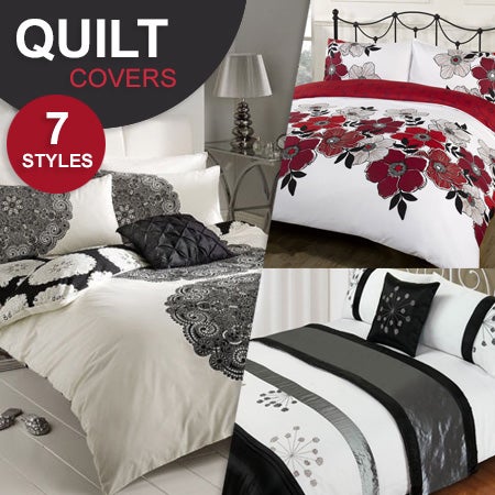 Deluxe Designer Quilt Cover Sets In 7 Designs Buy Queen Quilt