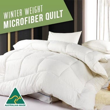 Australian Made Winter Microfibre Quilt 400gsm Buy King Quilts