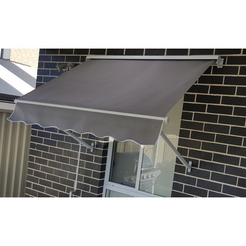 Outdoor Pivot Arm Roller Blind Awning In Grey 1 5m Buy Door Window Awnings 183548