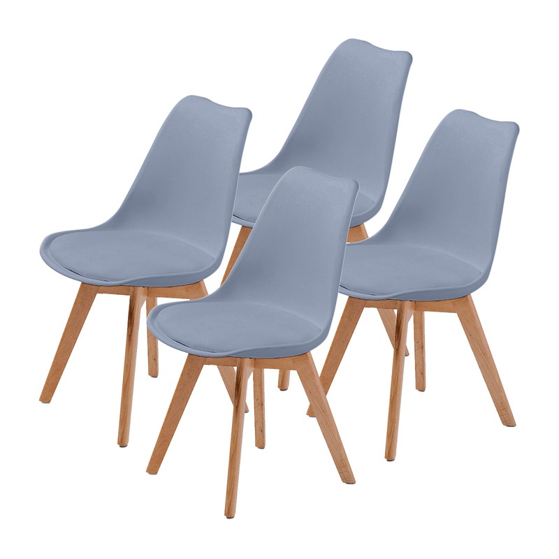 Replica Eames PU Padded Dining Chair GREY X4 Buy Dining Chairs Sets