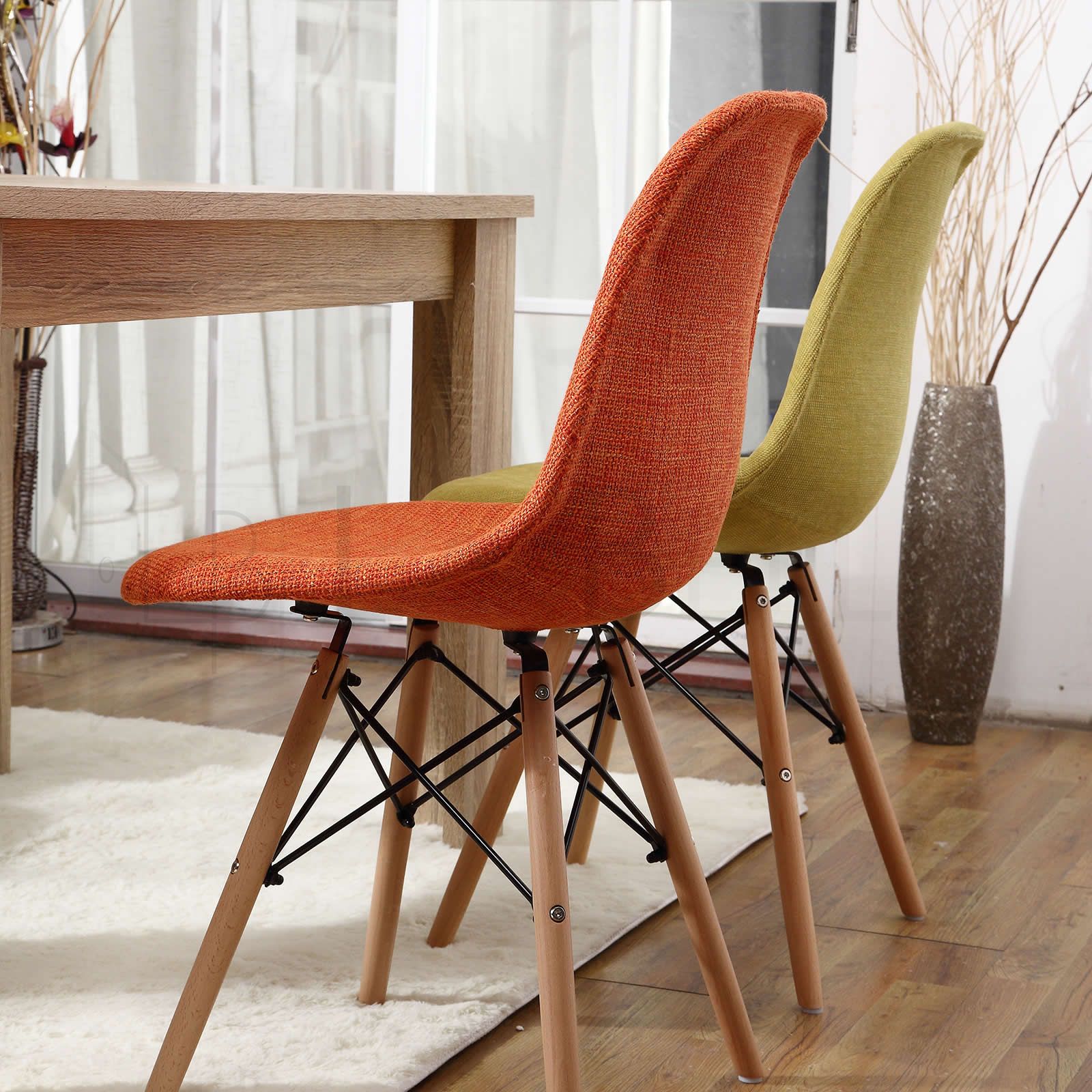 Eames Chair Replica : 4 x Retro Replica Eames DSW Dining Chair DAW