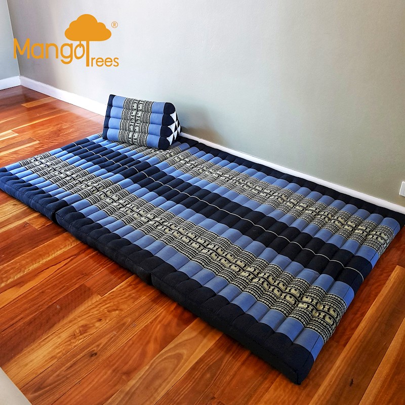 110x195cm Folding Mattress Yoga Mat 3 Fold Blue Elephant Buy