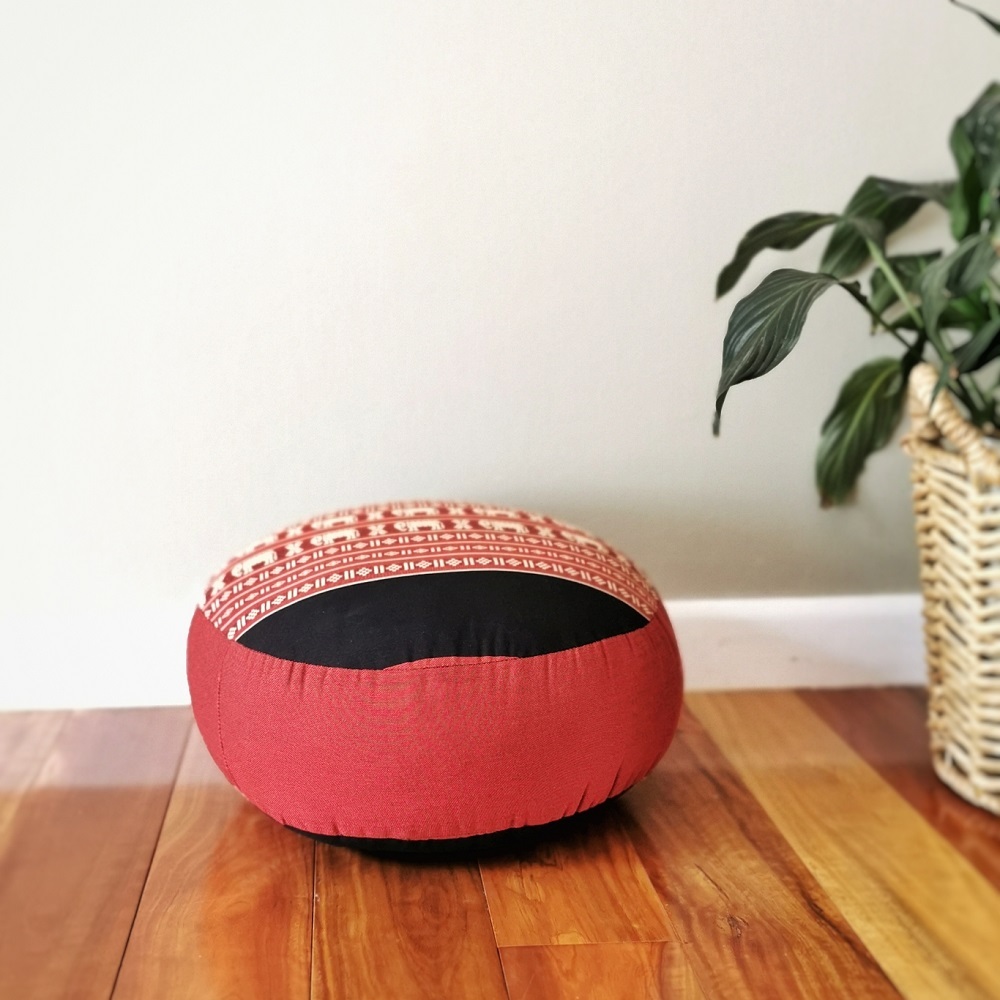 Kapok Filled Zafu Ottoman Pouf Pouffe Round Meditation Cushion Floor