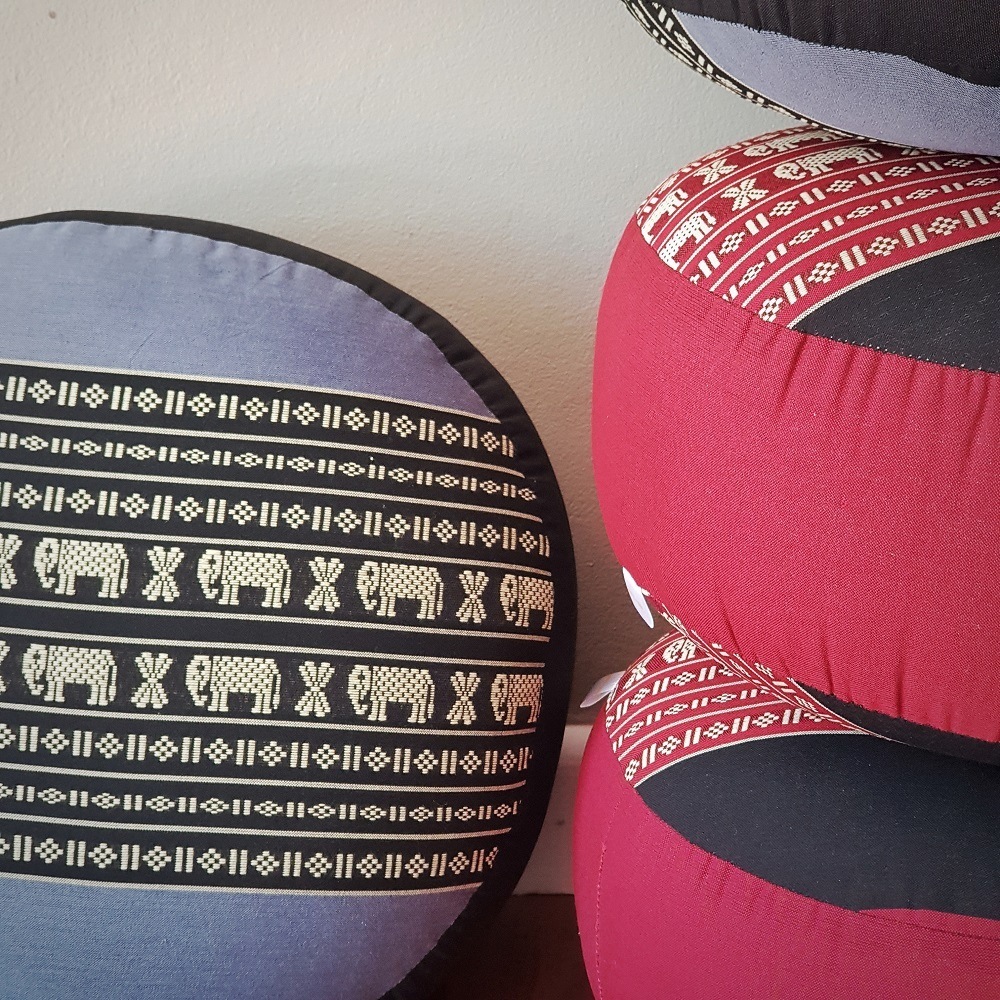 Kapok Filled Zafu Ottoman Pouf Pouffe Round Meditation Cushion Floor