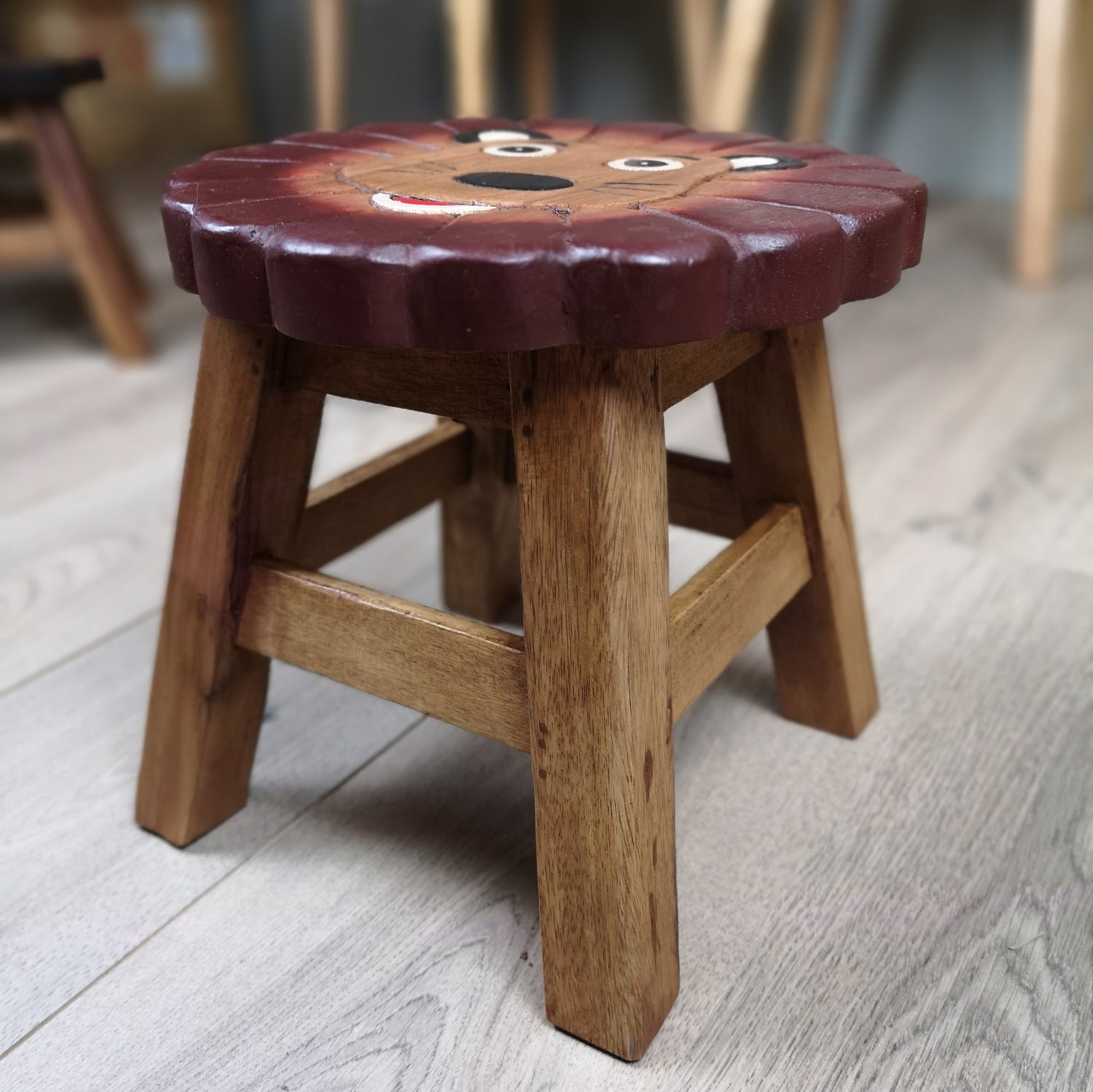 kids wooden stool