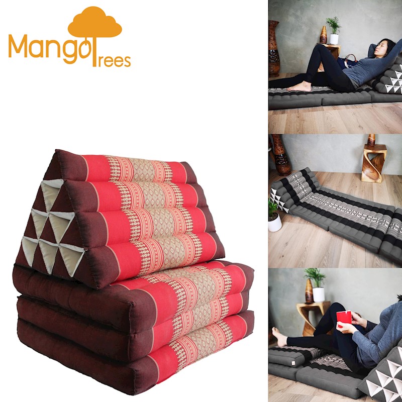 Large Thai Triangle Pillow Three Folds Red Buy Thai Cushions