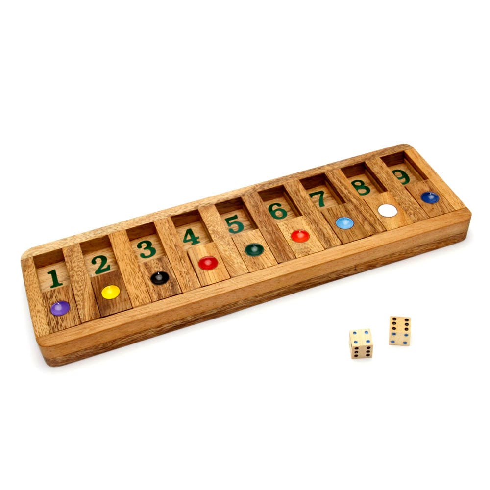 Shut The Box Slide Board Game Buy Board Games 884495459211