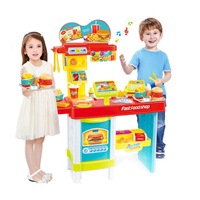 48pc Kids' Fast Food Shop Pretend Play Set