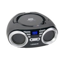 Lenoxx Portable CD Player with FM Radio & AUX in Black