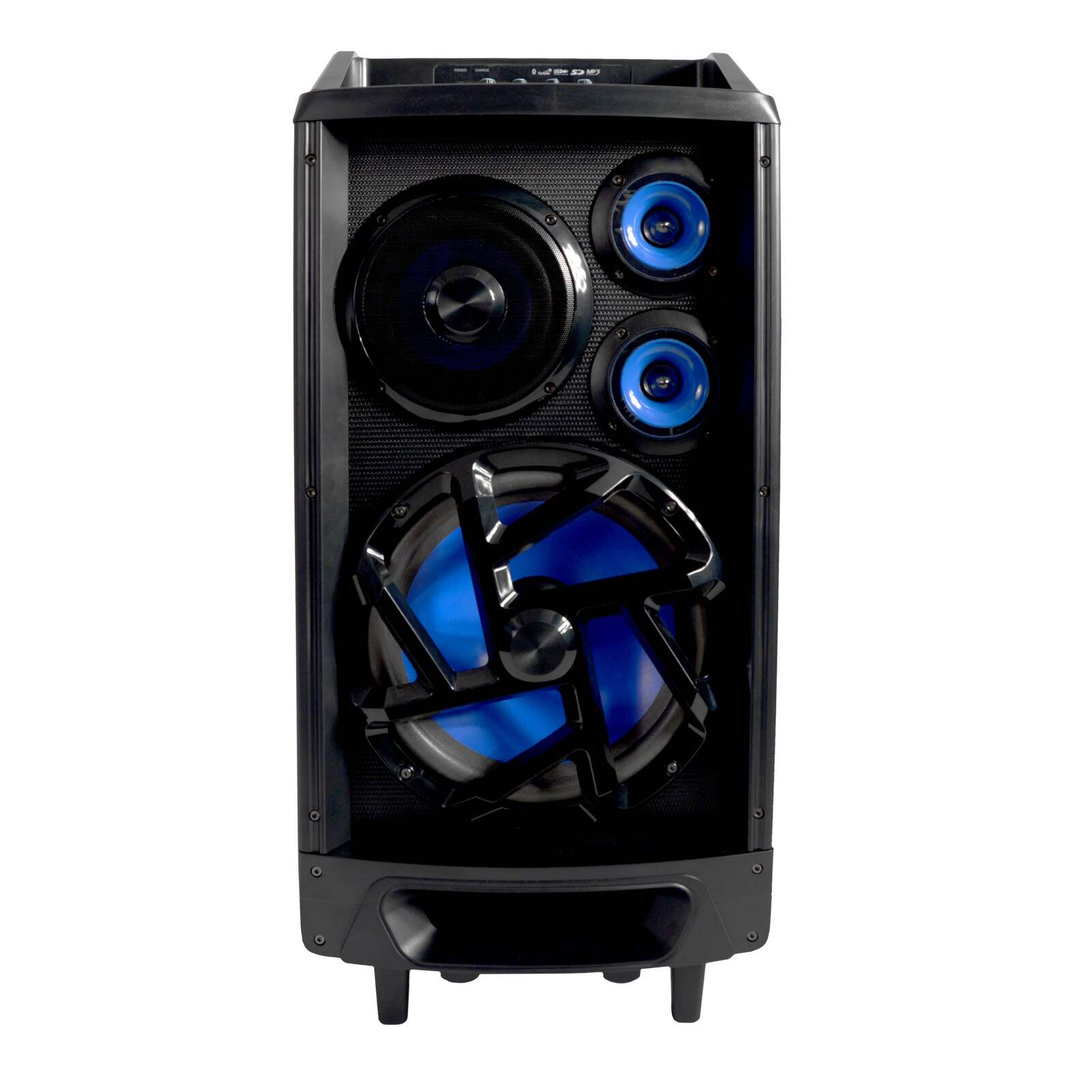 lenoxx portable bluetooth speaker system with wireless mic