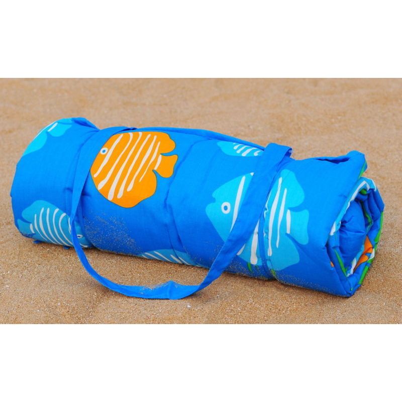 Roll Up Reversible Beach Mat With Pillow Buy Beach Towels Mats