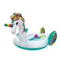 Bestway 5.90 m Giant Unicorn Inatable Party Island Float 6-person Adults Kids