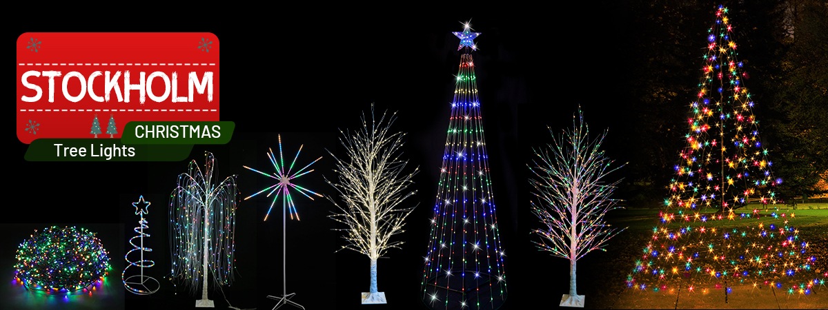 Stockholm Christmas Led Curtain Fairy Lights Outddor