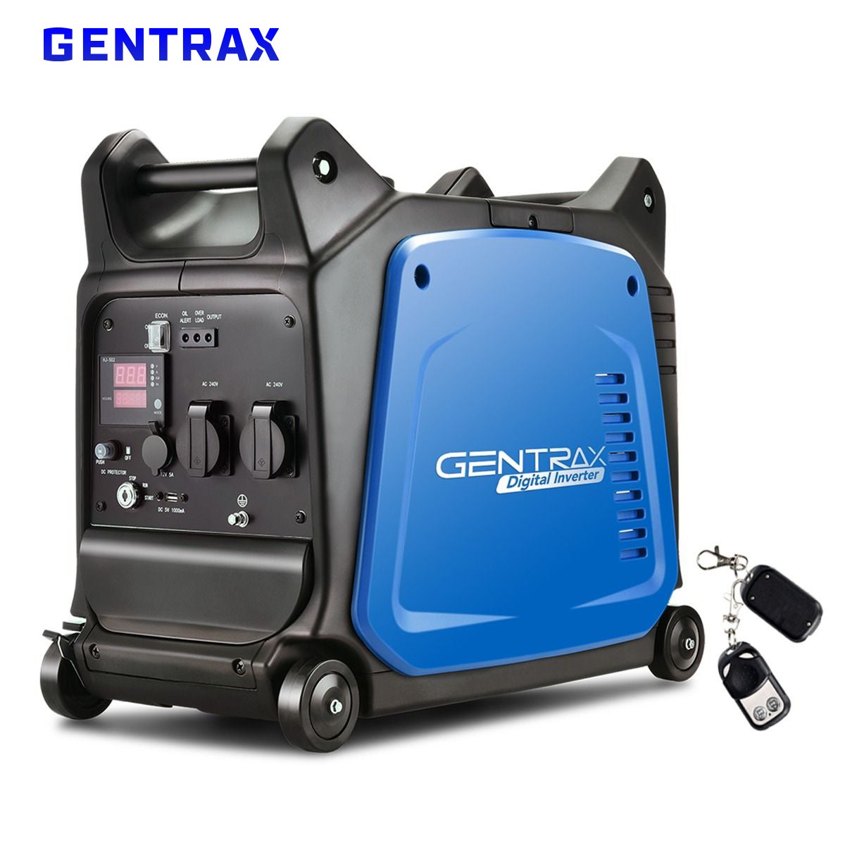 Gentrax Portable Inverter Generator 3.5KW Max 3.2KW Rated Remote Start ...