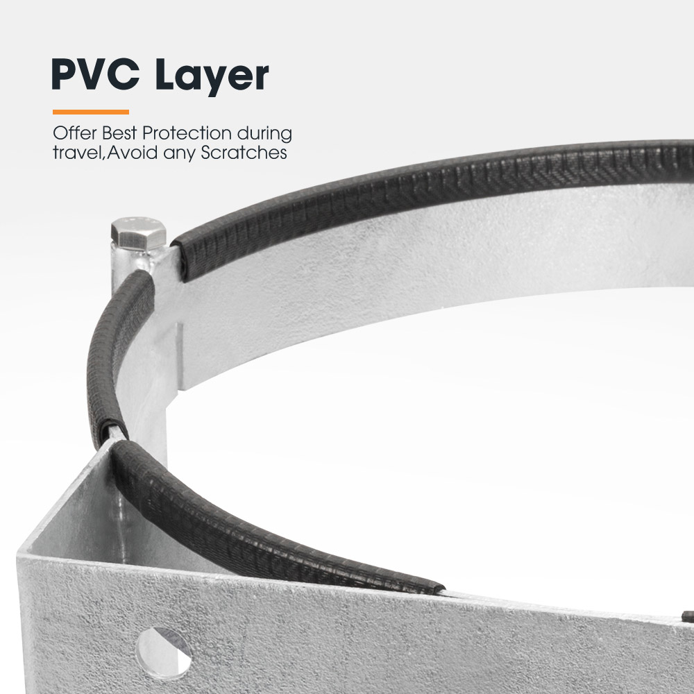 Gas Bottle Holder 4.5KG Galvanized for Camping Trailer Caravans & 4WD'S