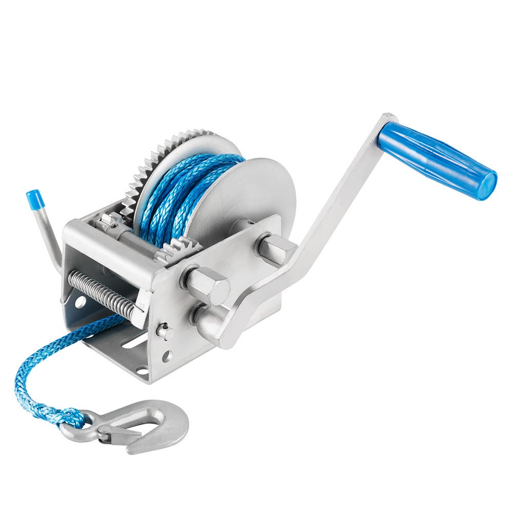 Hand Winch 2000kg4410lbs 3 Speed Dyneema Synthetic Rope Boat Car
