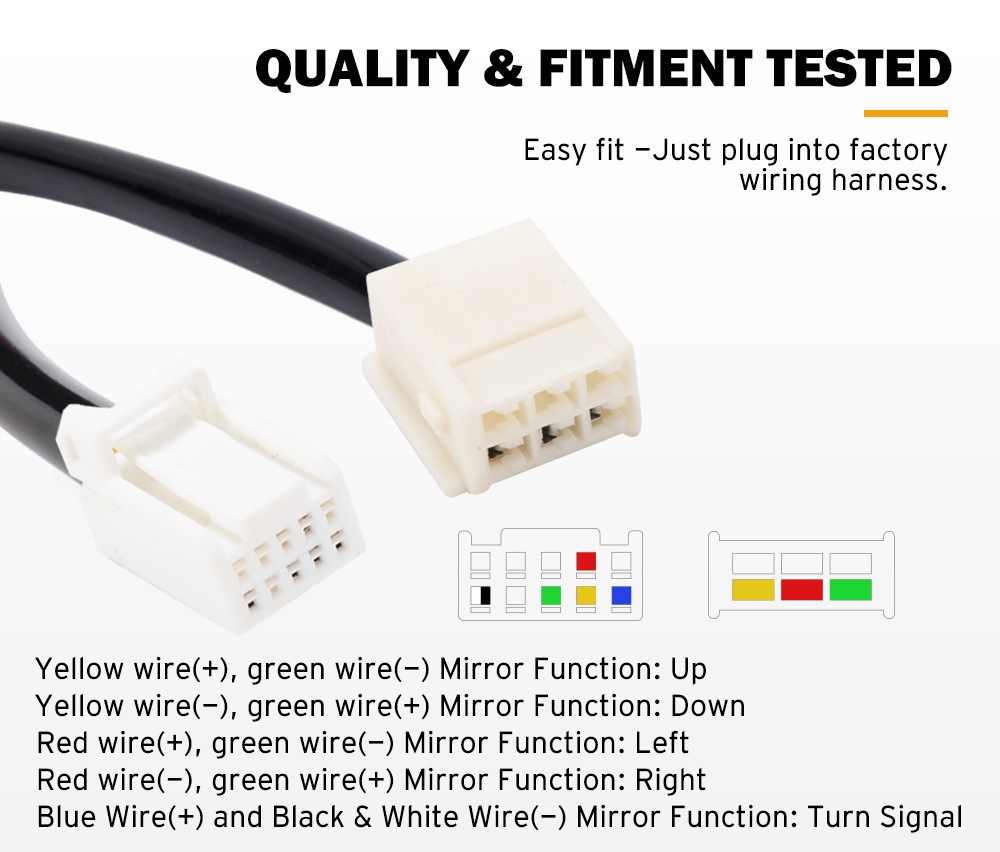 SAN HIMA Pair Extendable Towing Mirrors for Toyota Hilux 20052015