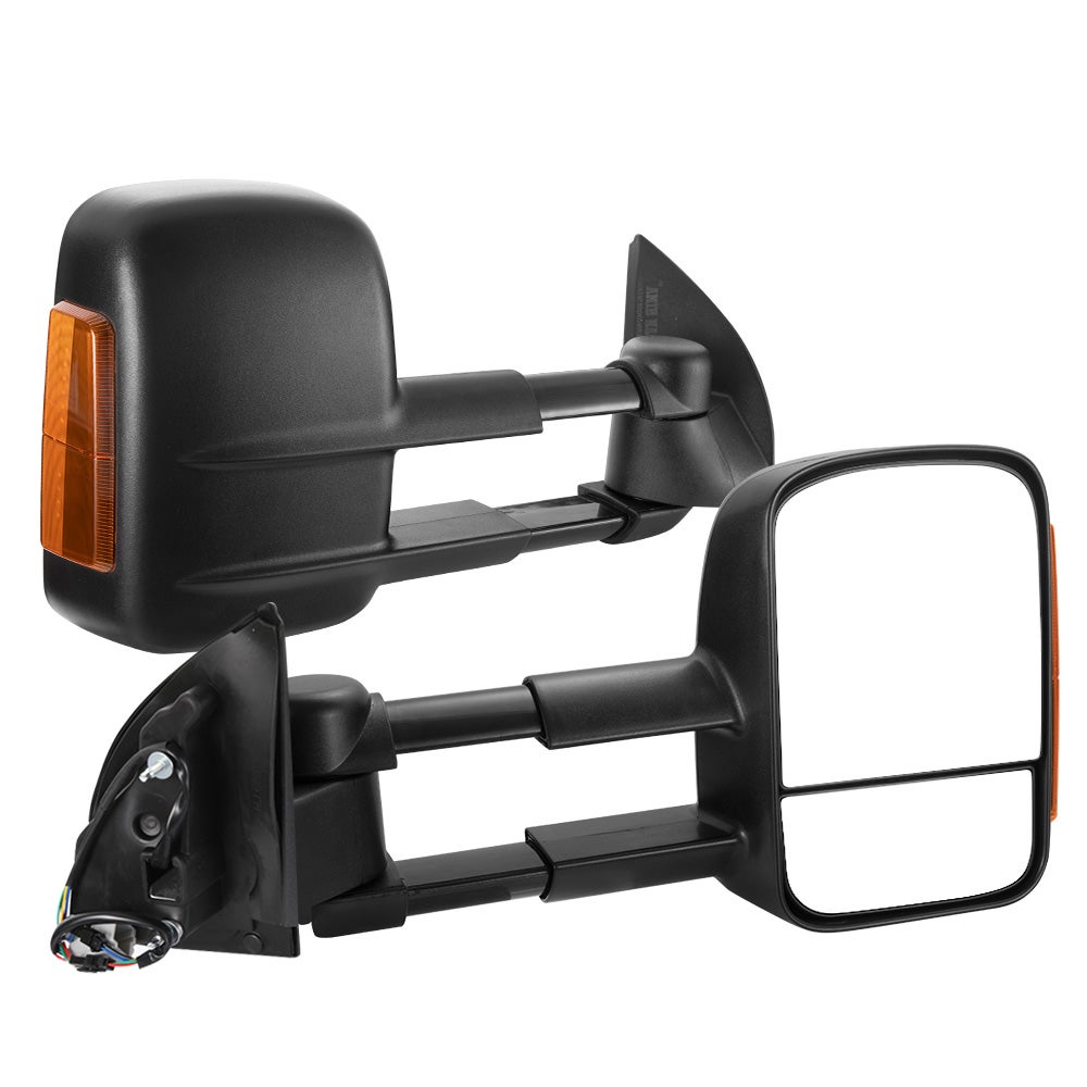 SAN HIMA Pair Towing Mirrors for Ford Ranger MK PX XL XLT XLS Wildtrak