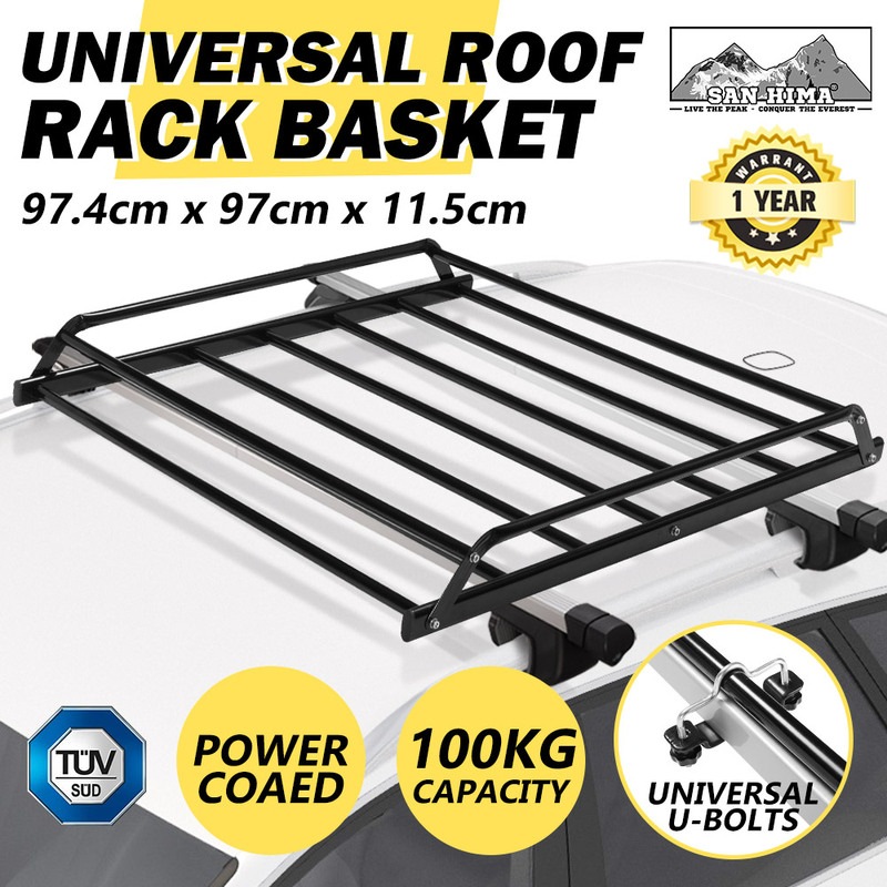 Universal Steel Roof Rack Basket Car Luggage Carrier Steel Vehicle Cargo Black Buy Roof Racks 9356307002669